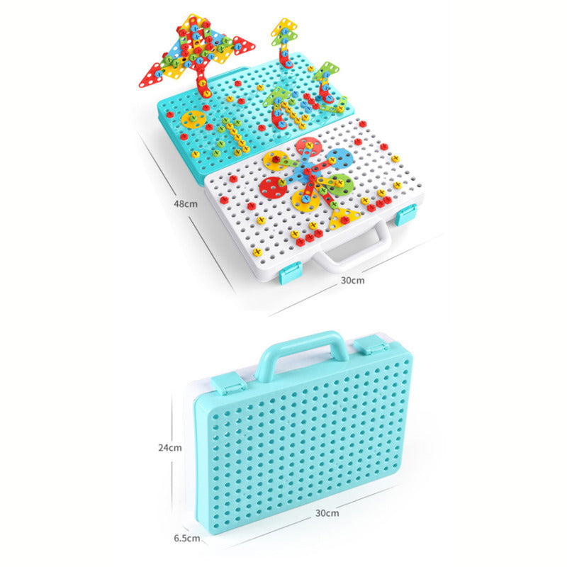 Children's Variety Puzzle Manual Disassembly Toolbox - Cindi Book