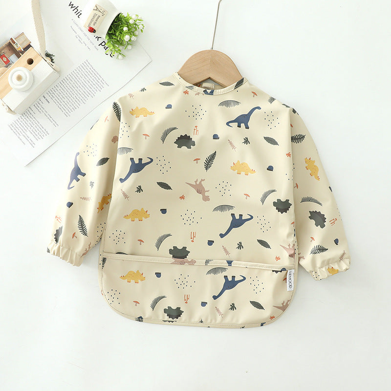 Children's waterproof anti-clothing bib baby eating bib super soft waterproof baby meal pocket anti-dirty feeding - Cindi Book