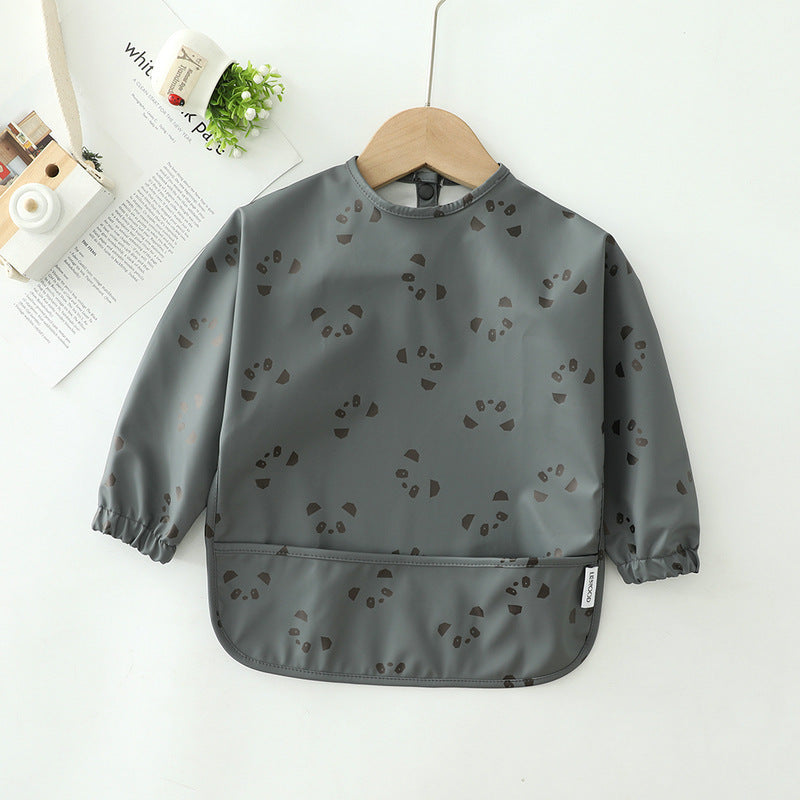 Children's waterproof anti-clothing bib baby eating bib super soft waterproof baby meal pocket anti-dirty feeding - Cindi Book