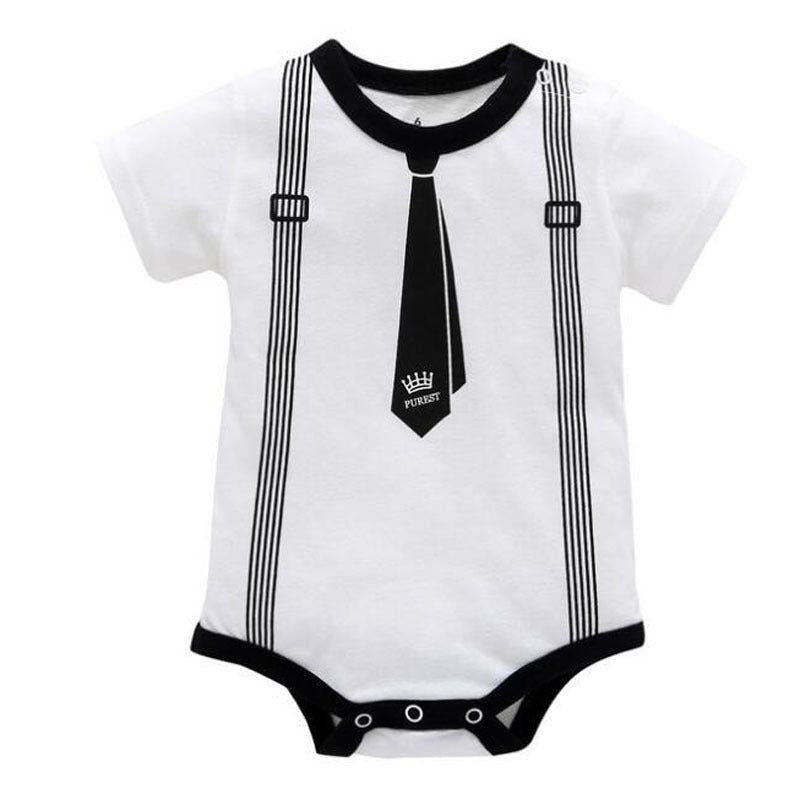 Summer Baby'S Clothing Triangle Khaki Jumpsuit Jumpsuit Climbing Suit Cotton Pattern - Cindi Book