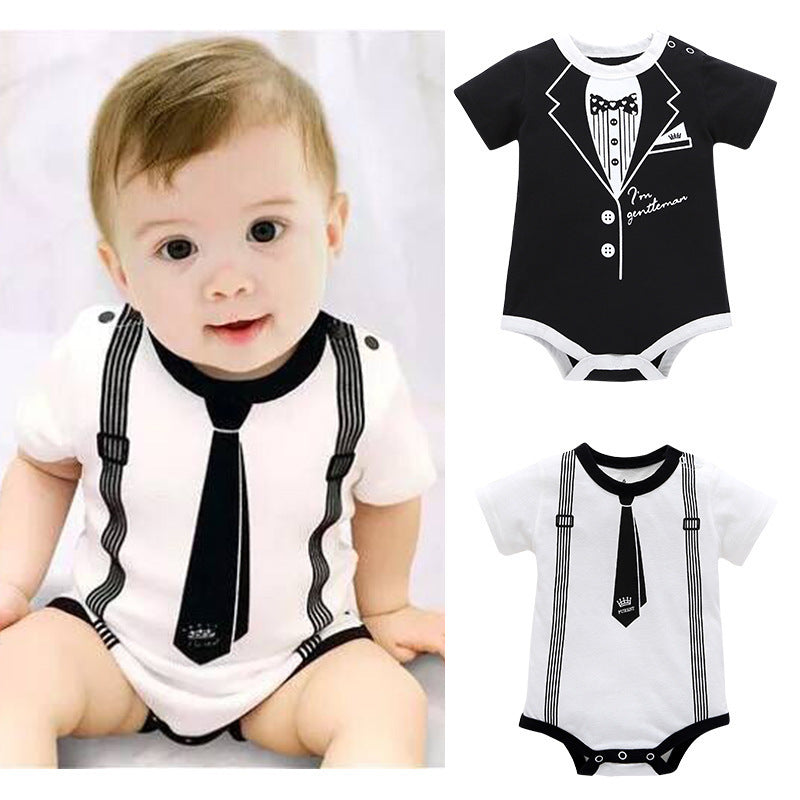 Summer Baby'S Clothing Triangle Khaki Jumpsuit Jumpsuit Climbing Suit Cotton Pattern - Cindi Book