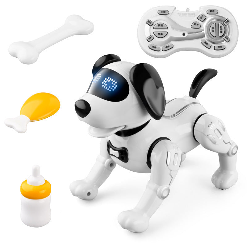 Smart Remote Control Robot Dog Children's Early Educational Toy Parent-Child Puzzle Interaction Electronic Pet Sing Dog Kid Gift - Cindi Book