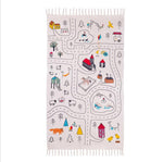 New Creative Children'S Canvas Tassel Game Mat - Cindi Book