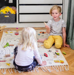 New Creative Children'S Canvas Tassel Game Mat - Cindi Book