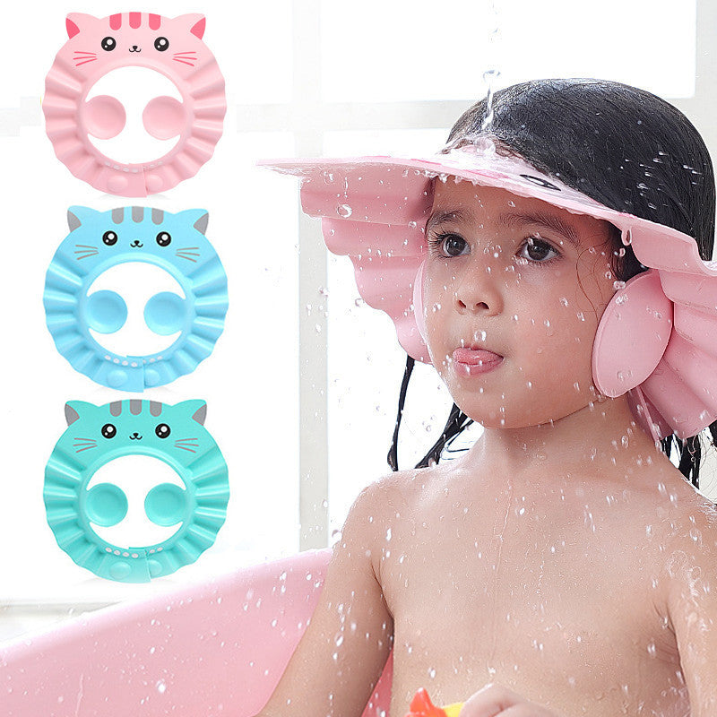Baby Shampoo Baby Children Waterproof Ear Protection Men And Women Children Bathing Hair Shower Cap - Cindi Book