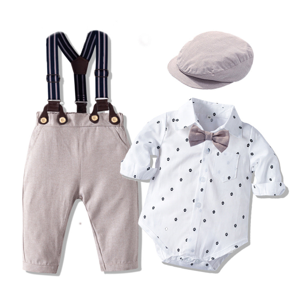 Long-sleeved Romper Suit, Baby Clothes, Gentleman's Clothes - Cindi Book