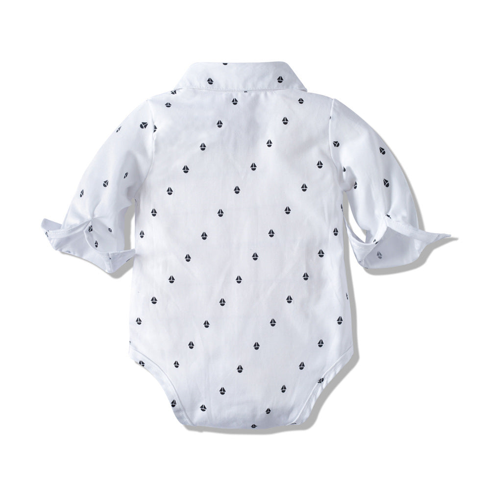 Long-sleeved Romper Suit, Baby Clothes, Gentleman's Clothes - Cindi Book