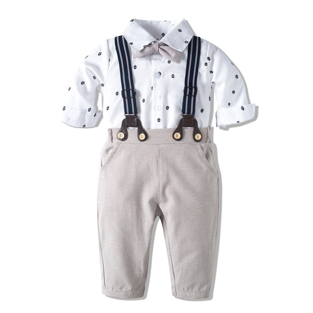 Long-sleeved Romper Suit, Baby Clothes, Gentleman's Clothes - Cindi Book