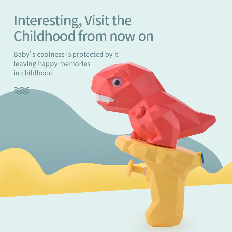 Cartoon Dinosaur Water Gun Toy Mini Press Water Spray Gun Water Fight Parent-Child Interaction Outdoor Water Toy - Cindi Book