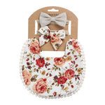 Linen Cotton Solid Color Printing Children Double-Sided Bib Bib Baby Saliva Pocket - Cindi Book