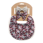 Linen Cotton Solid Color Printing Children Double-Sided Bib Bib Baby Saliva Pocket - Cindi Book