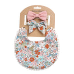 Linen Cotton Solid Color Printing Children Double-Sided Bib Bib Baby Saliva Pocket - Cindi Book