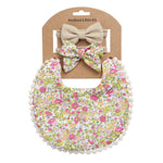 Linen Cotton Solid Color Printing Children Double-Sided Bib Bib Baby Saliva Pocket - Cindi Book