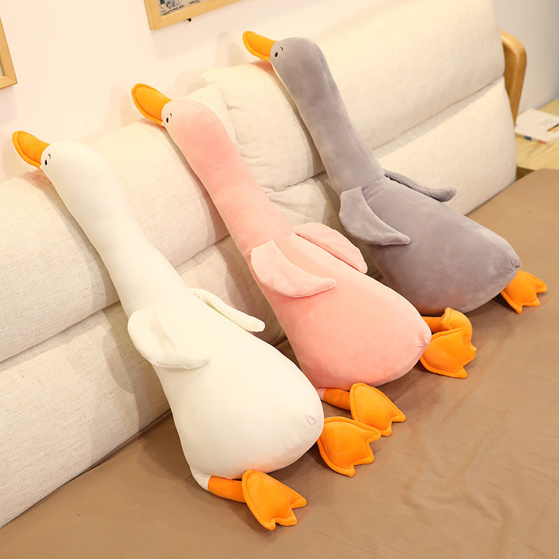 Cross-Border Hot Sale Big White Goose Doll Plush Toy Bed Sleeping Pillow Cushion Girl Child Doll Doll - Cindi Book