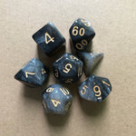 Starry Sky Two-color Multi-faced Dice Set, A Set Of Seven Digital Game Dice - Cindi Book