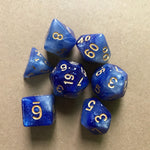 Starry Sky Two-color Multi-faced Dice Set, A Set Of Seven Digital Game Dice - Cindi Book