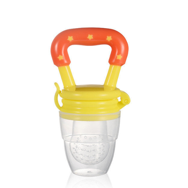 Baby Food Feeder with Pacifier Clip Holder Infant Baby Teether Fruit Feeder Pacifier Infant Food Pacifier Silicone Teething Toys - Cindi Book