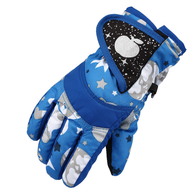 Thicken Warm And Cold-proof Riding Outdoor Skating Ski Gloves For Kids - Cindi Book
