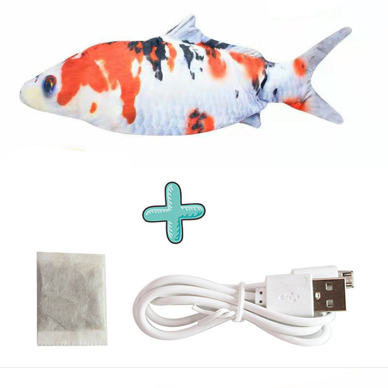 Electric Funny Cat Simulation Fish Beating Usb Jumping Cat Toy - Cindi Book