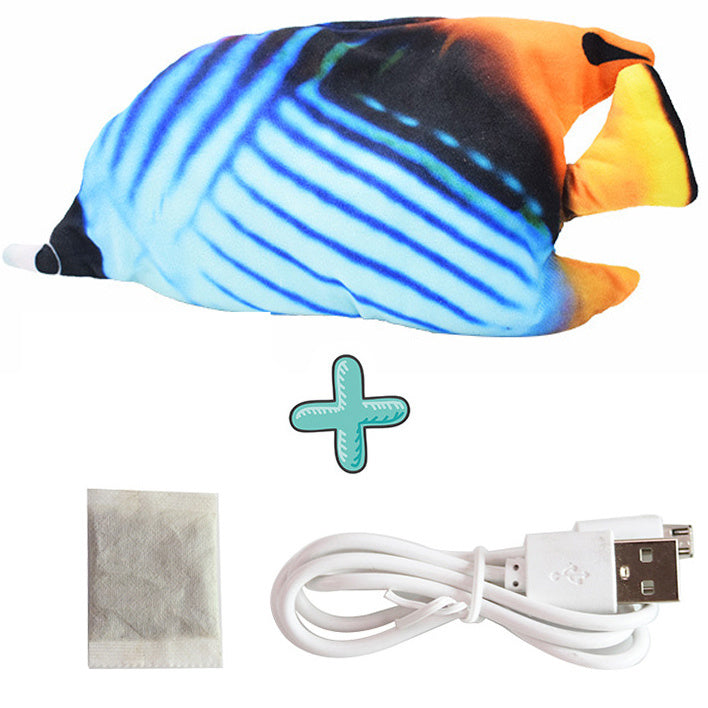 Electric Funny Cat Simulation Fish Beating Usb Jumping Cat Toy - Cindi Book