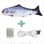 Electric Funny Cat Simulation Fish Beating Usb Jumping Cat Toy - Cindi Book