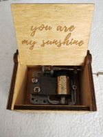 Hand-cranked Music Box Handmade Music Box - Cindi Book