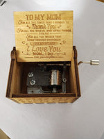 Hand-cranked Music Box Handmade Music Box - Cindi Book