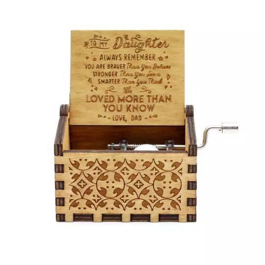 Hand-cranked Music Box Handmade Music Box - Cindi Book