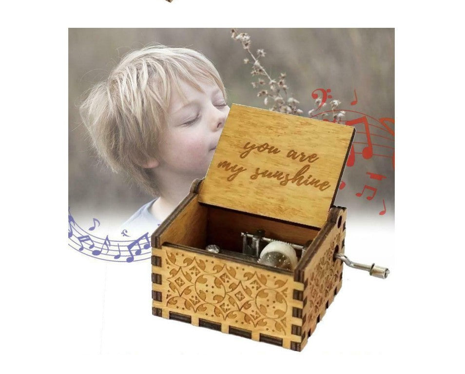 Hand-cranked Music Box Handmade Music Box - Cindi Book