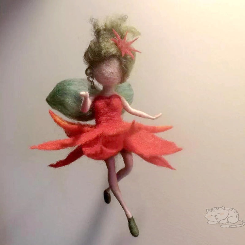 Poke Le Wool Felt Handmade Diy Villain Doll Fairy Handmade Car Hanging To Pass The Time Material Package - Cindi Book