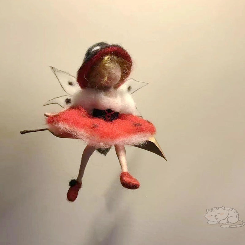 Poke Le Wool Felt Handmade Diy Villain Doll Fairy Handmade Car Hanging To Pass The Time Material Package - Cindi Book