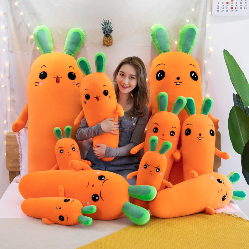 Cartoon Plant Smile Carrot Plush Toy Simulation Vegetable Carrot Pillow Dolls Stuffed Soft Toys For - Cindi Book