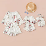 Amazon Sexy Print Top Jumpsuit Jumpsuit Parent-Child Skirt Female Spot Mother Daughter Baby - Cindi Book