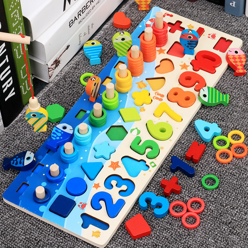 Children'S Toys, Puzzles, Puzzles, Baby Numbers, Early Education, Intellectual Development, Wooden 1 Toddler Boys - Cindi Book