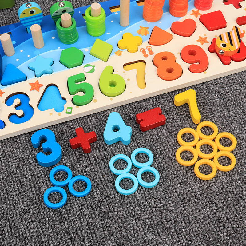 Children'S Toys, Puzzles, Puzzles, Baby Numbers, Early Education, Intellectual Development, Wooden 1 Toddler Boys - Cindi Book