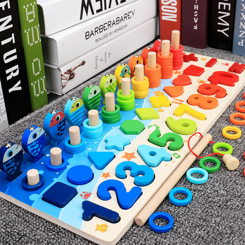 Children'S Toys, Puzzles, Puzzles, Baby Numbers, Early Education, Intellectual Development, Wooden 1 Toddler Boys - Cindi Book