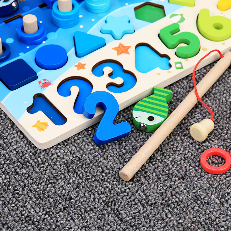 Children'S Toys, Puzzles, Puzzles, Baby Numbers, Early Education, Intellectual Development, Wooden 1 Toddler Boys - Cindi Book