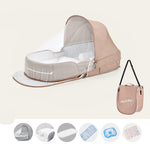 Baby Crib Multifunctional Folding Newborn Nest Toddler Bed Portable Sun Protection Mosquito Net Infant Camping Bed Travel Cot - Cindi Book
