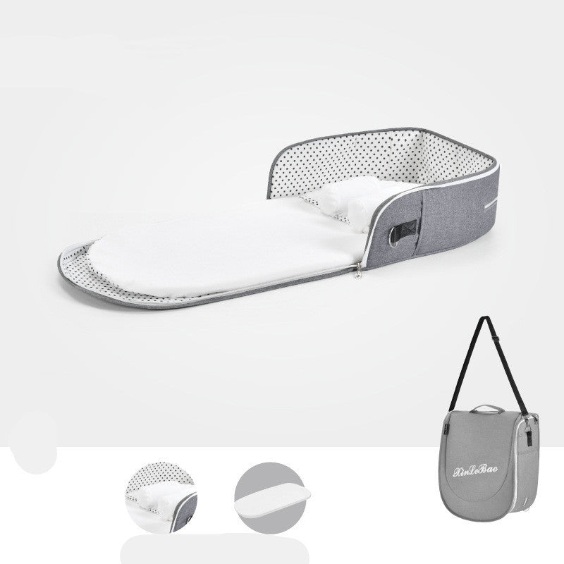 Baby Crib Multifunctional Folding Newborn Nest Toddler Bed Portable Sun Protection Mosquito Net Infant Camping Bed Travel Cot - Cindi Book