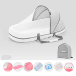 Baby Crib Multifunctional Folding Newborn Nest Toddler Bed Portable Sun Protection Mosquito Net Infant Camping Bed Travel Cot - Cindi Book