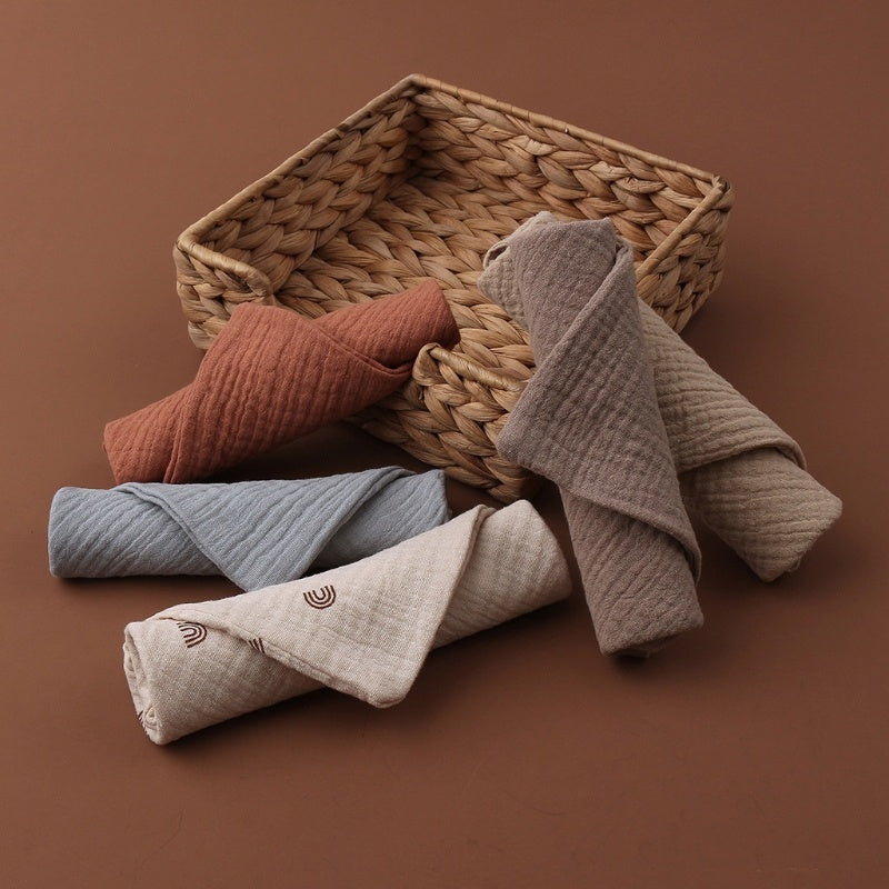 Baby Four-Layer Gauze Cotton Small Square Towel Saliva Towel Face Towel - Cindi Book