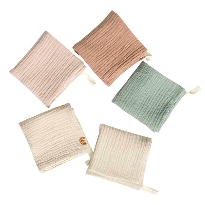 Baby Four-Layer Gauze Cotton Small Square Towel Saliva Towel Face Towel - Cindi Book