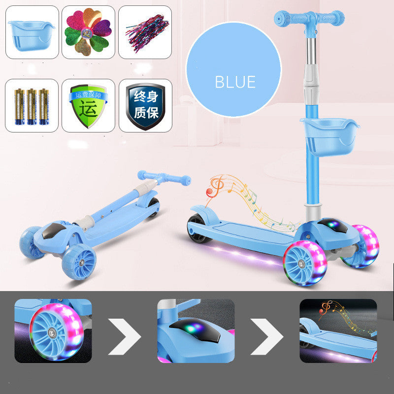 Children'S Scooter Mi Gao Three-In-One Kids Skateboard Scooter Scooter - Cindi Book
