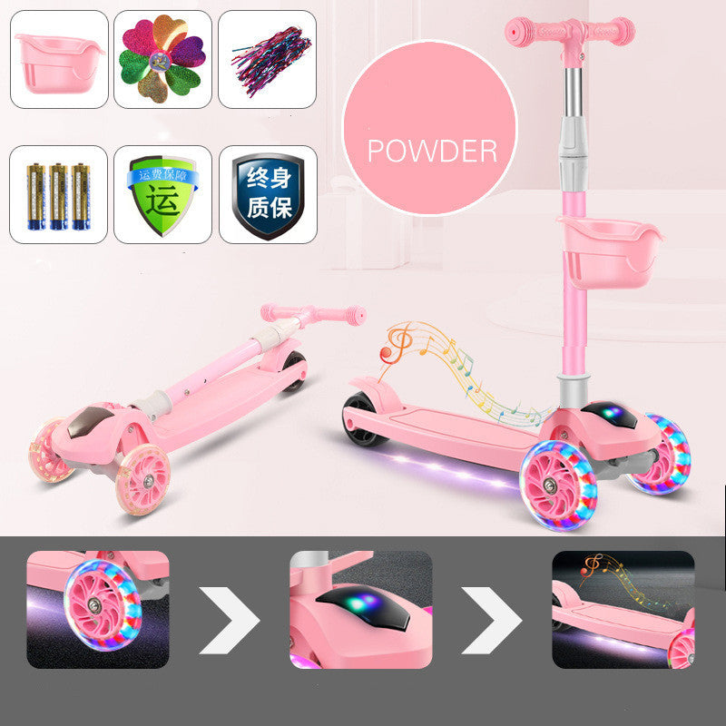 Children'S Scooter Mi Gao Three-In-One Kids Skateboard Scooter Scooter - Cindi Book