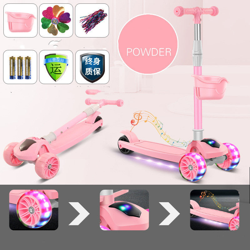 Children'S Scooter Mi Gao Three-In-One Kids Skateboard Scooter Scooter - Cindi Book