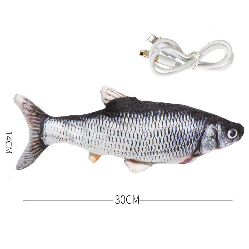 Simulation Fish Toy, Electric Cat Toy, Usb Charging, Beating Fish Plush Toy - Cindi Book