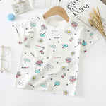 Children's Short-sleeved T-shirt cotton Baby Half-sleeved Bottoming Shirt - Cindi Book