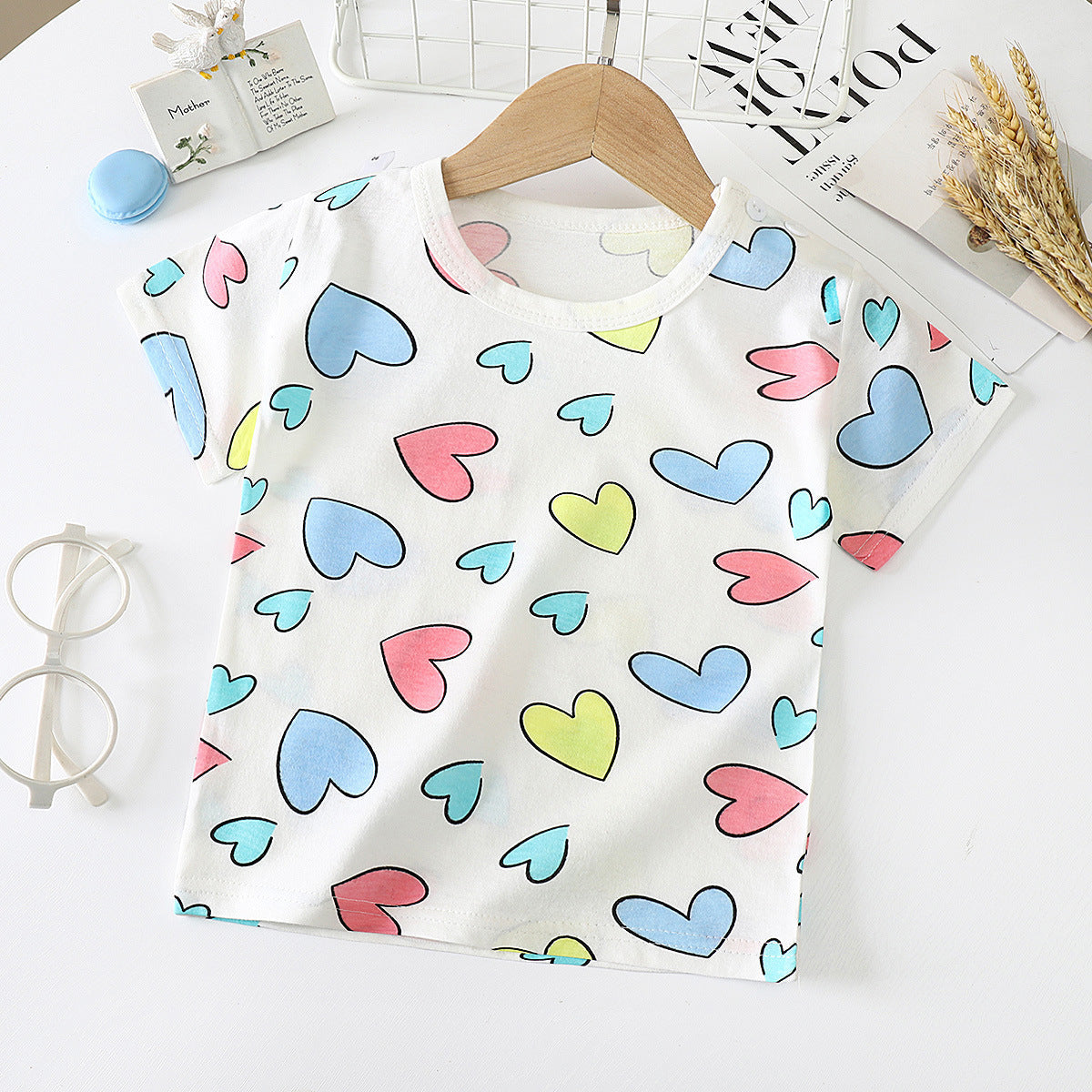Children's Short-sleeved T-shirt cotton Baby Half-sleeved Bottoming Shirt - Cindi Book