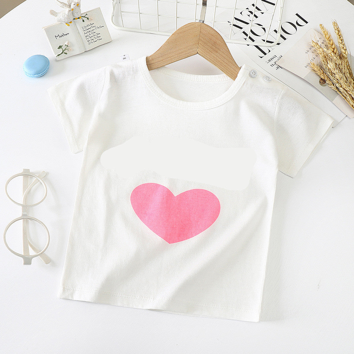 Children's Short-sleeved T-shirt cotton Baby Half-sleeved Bottoming Shirt - Cindi Book