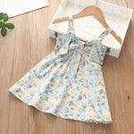 Sling Skirt Little Virgin Baby Cartoon Cute Sleeveless Dress Polka Dot Western Children's Skirt - Cindi Book